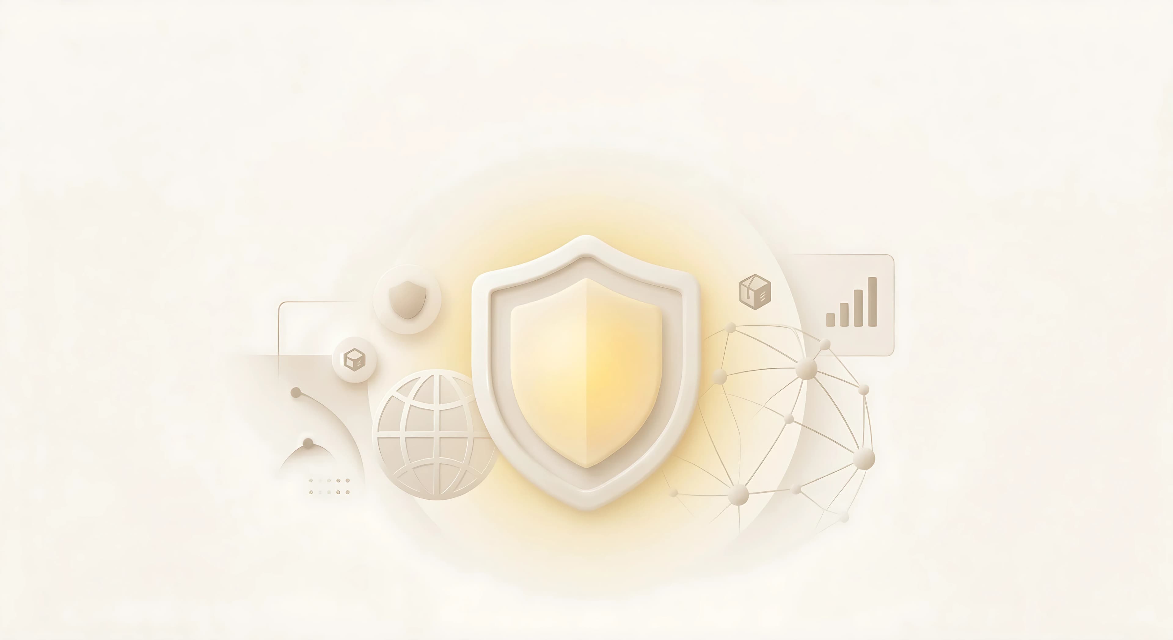 Abstract ClickVPN shield illustration for billing and account guidance